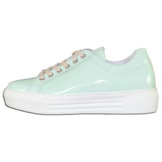 Pantofi Piele Naturala Dama - Verde, Gabor - 34-404-0-Kaffir-Lack-Mint - Marimea 36