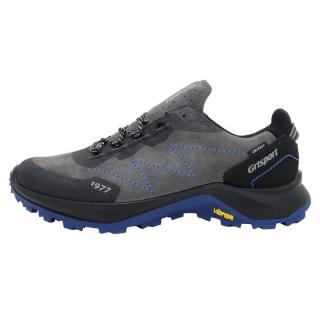Pantofi Piele Naturala Sport Barbati - Gri, Negru, Albastru, Grisport - Impermeabil - 822807-14701V9G-Gri-Negru-Albastru - Marimea 44