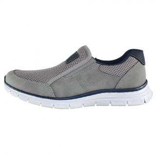Pantofi Piele Naturala Sport Barbati - Gri, Rieker - B4873-40-Grey - Marimea 41
