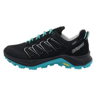 Pantofi Sport Dama - Negru, Gri, Turcoaz, Grisport - Impermeabil - 845950-14723R1G-Negru-Gri-Turcoaz - Marimea 36