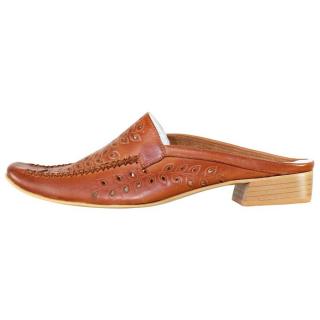 Saboti Piele Naturala Dama - Maro, Gokhan - GKH-002-Brown - Marimea 37