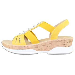 Sandale Dama - Galben, Rieker - V7771-68-Yellow - Marimea 37