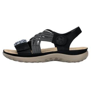 Sandale Dama - Negru, Rieker - Relax, Confort - 64889-00-Negru - Marimea 37