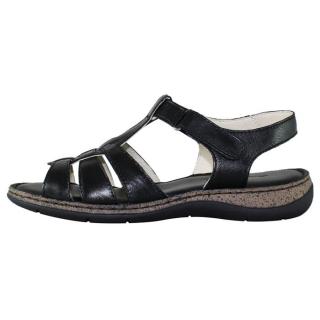 Sandale Piele Naturala Dama - Negru, Elvis - 47738-Nero - Marimea 39