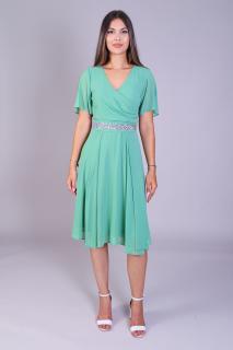 Rochie AMY din voal verde deschis engros