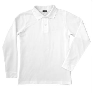 Bluza polo alba 6-14 ani pentru scoala