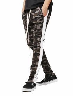 Pantaloni Barbatesti LAZO CAMOUFLAGE TRACK PANTS, White