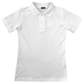 Tricou Polo alb 6-14 ani pentru scoala