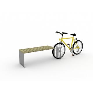 12BP Mobilier urban stradal Banca cu Parcare bicicleta cu 1 loc