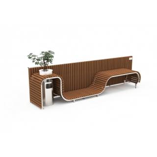 Banca cu jardiniera si design modern 46B