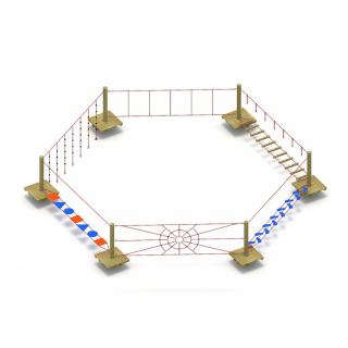 Complex loc de joaca pentru echilibristica si fitness pentru copii - 61A