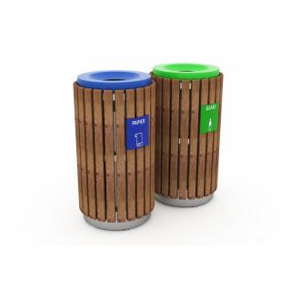 Cosuri de gunoi cilindrice pentru hartie si sticla - 51CK