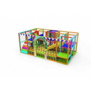 Echipament loc de joaca pentru interior cu piscina cu bila si tobogan 197M