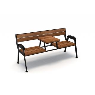 Mobilier urban stradal Banca exterior parc cu 2 locuri 63B