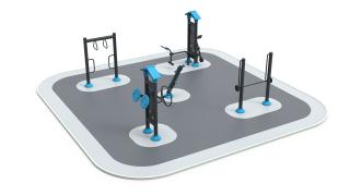 Statie antrenamente fitness in aer liber pentru exercitii fizice complexe PK.34000 5A