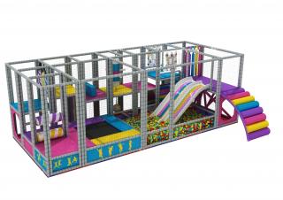 Trambulina de interior pentru locul de joaca cu tobogane, scara si piscina cu bile - MSP-011