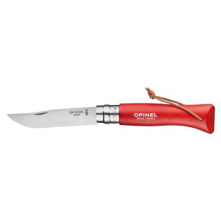 Cutit De Buzunar Opinel N  08, Inox, 8,5cm,   Colorama   Red