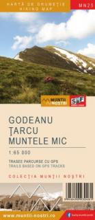 Harta de drumetie Muntii Godeanu -Tarcu - Muntele Mic MN25