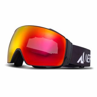 Ochelari Ski Snowboard Nerv Focus Black Red + Lentila Yellow