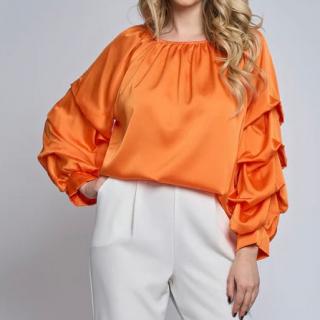 Bluza Satin Portocalie