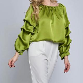 Bluza Satin Verde-Crud