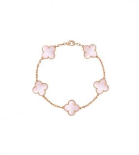 Bratara Alhambra Cu Flori Baby Pink