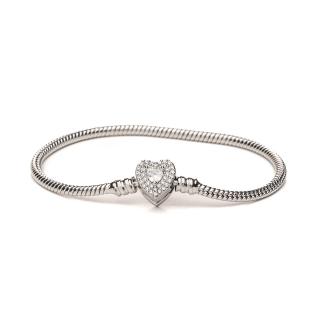Bratara Tip Pandora Cu Un Charm In Forma De Inima