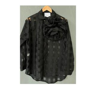 Camasa Semi-Transparenta Neagra