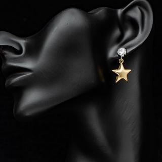 Cercei Placati Cu Aur Star