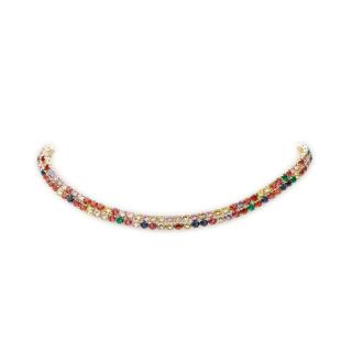 Chocker Tennis Dublu Multicolor