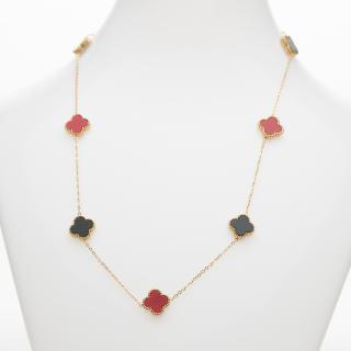 Colier Alhambra Cu 7 Flori BlackRed