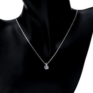 Colier Argintiu Diamond Look