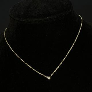 Colier Auriu Diamond Look