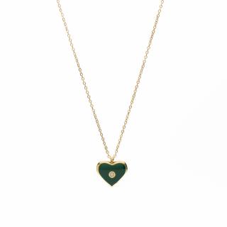 Colier Inima Verde