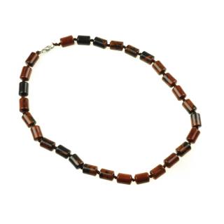 Colier Natural din Obsidian Mahagon