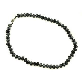 Colier Natural din Obsidian