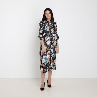 Compleu Floral Negru