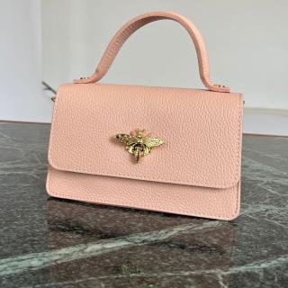 Geanta Piele Naturala Pink Albina-ELC412