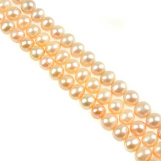 Margele din Perle de Apa Dulce Roz Rotunde 8-9 mm A