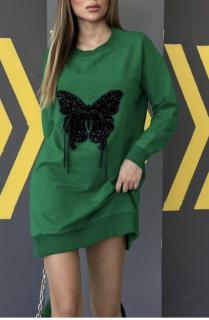 Rochie Dama Verde Butterfly