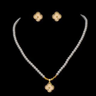 Set Bijuterii Perle Colier+Cercei Arletta