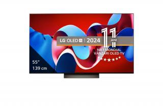 Televizor LG OLED evo 55C41LA, 139 cm, Smart, 4K Ultra HD, 100 Hz, Clasa G (Model 2024)