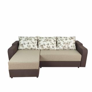 Coltar extensibil Daria,220x140x90cm,bej cu maro