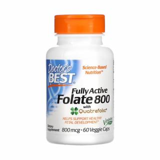 Active Methyl Folate with Quatrefolic, 800 mcg, Doctor s Best, 60 capsule