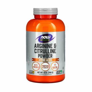 Arginine  Citrulline Powder, NOW Foods, 340g