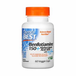 Benfotiamine 150 + Alpha-Lipoic Acid 300 mg, Doctor s Best, 60 capsule