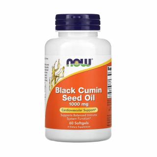 Black Cumin Seed Oil, (Chimen Negru) 1000 mg, Now Foods, 60 softgels