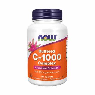 C-1000 Vitamina C Buffered (Tamponata) cu Bioflavonoide 250mg, Now Foods, 90 tablete