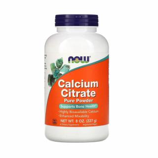 Calcium Citrate, Pure Powder, Now Foods, 227g