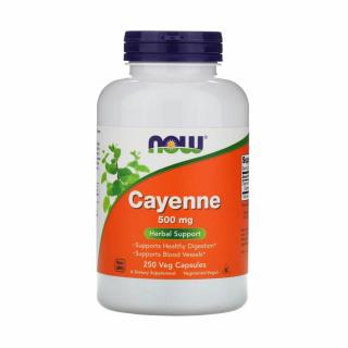 Cayenne Pepper (Capsaicina), 500mg, Now Foods, 250 Capsule